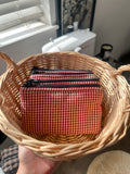 Red Gingham Coin Pouch
