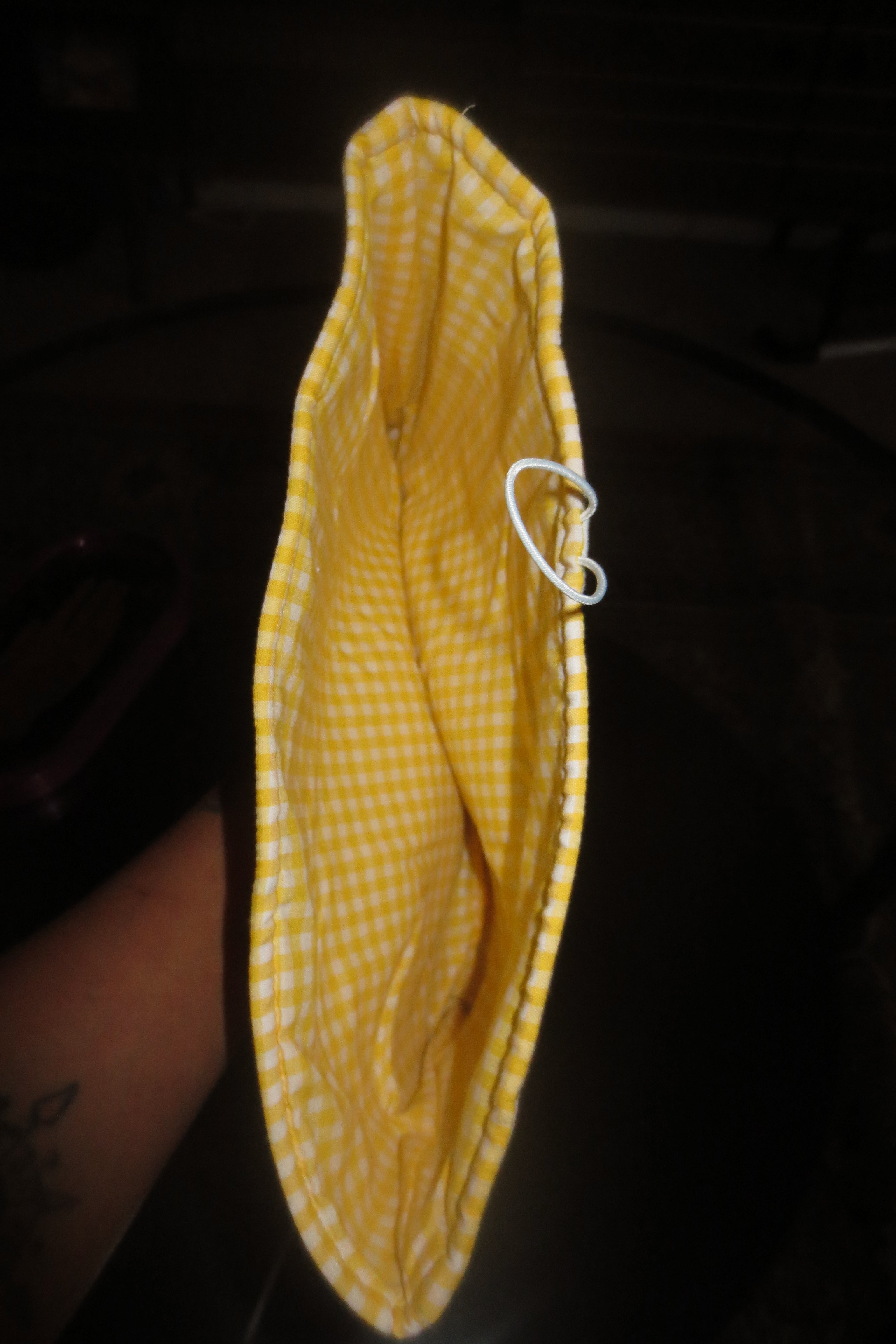 Summer Floral Book Sleeve with Yellow Gingham Lining